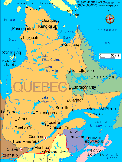 quebec map | News Quebec Map