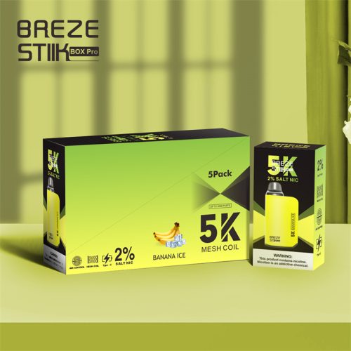 Breeze StiikK 5k Mesh Coil 5000 Banana Ice - 50mg/ml