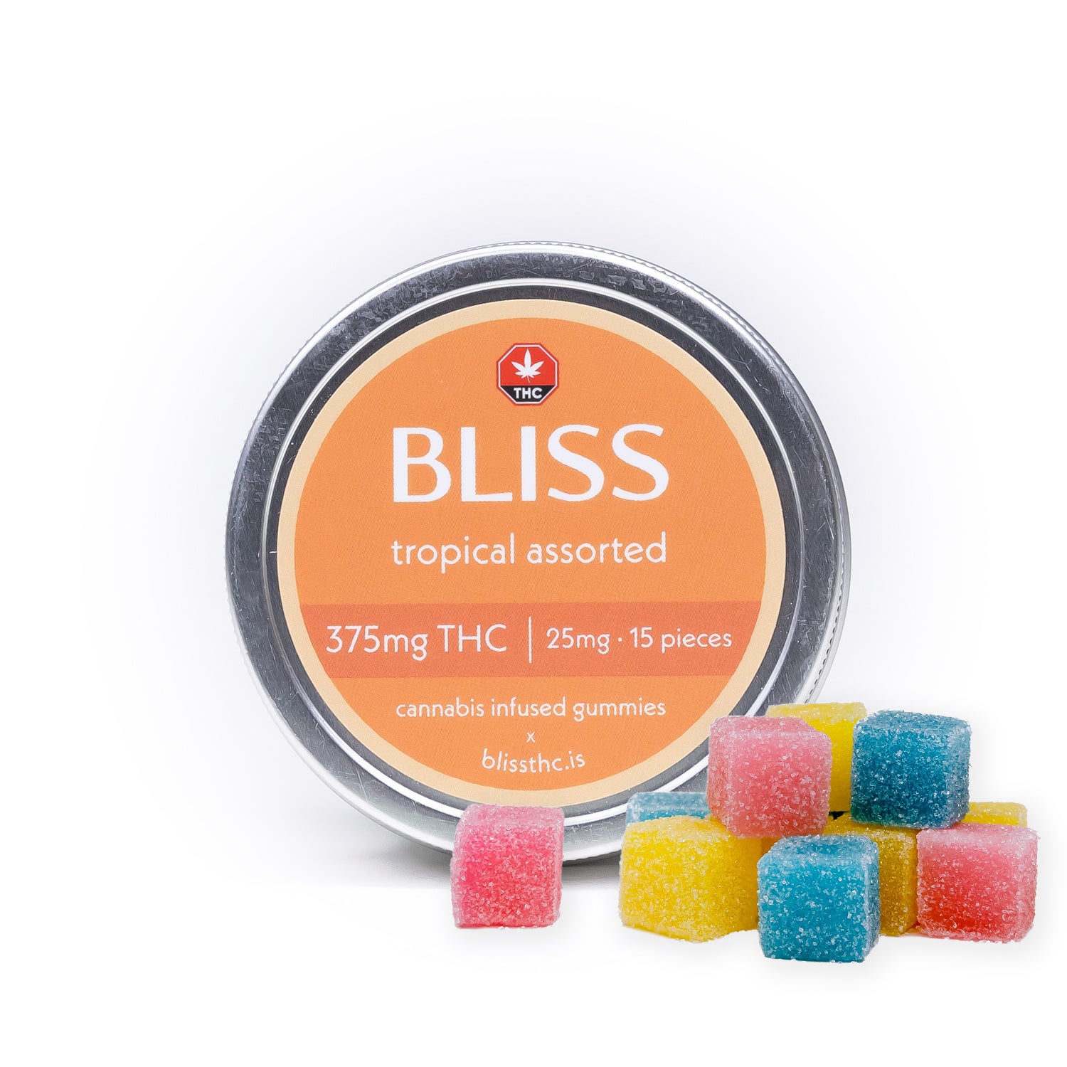Bliss TropicalAssorted375MG 01 | Bliss – Cannabis Infused Gummies (375mg THC) - Image 4