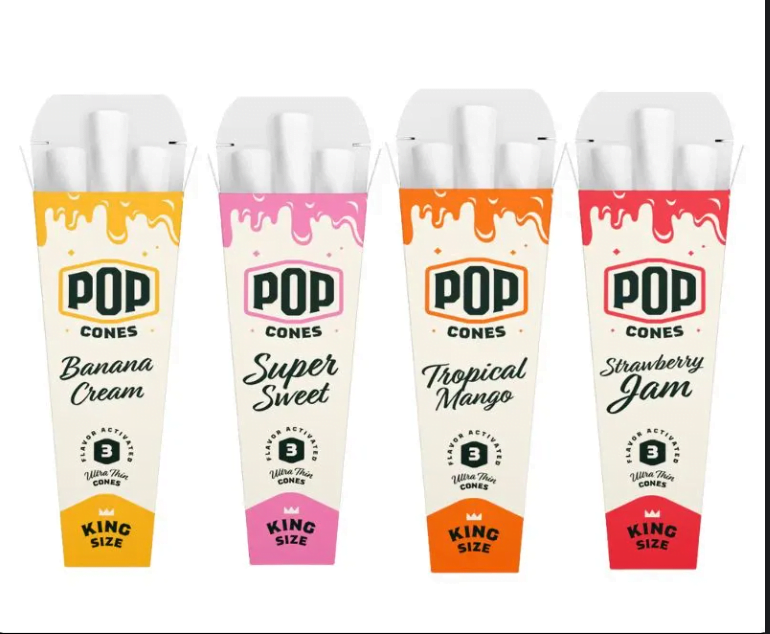 POP Cones King Size – 4 Flavours