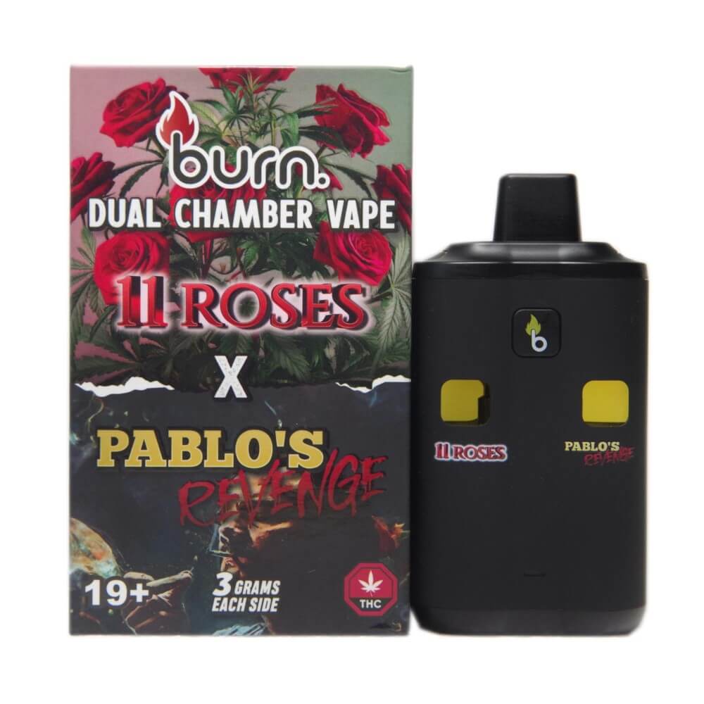 6 Gram Dual Chamber Burn Disposable Vape – 11 Roses Pablos Revenge 33 Gram | Burn Dual Chamber - THC Disposable Vapes (6G) (3+3 Gram) - Image 25