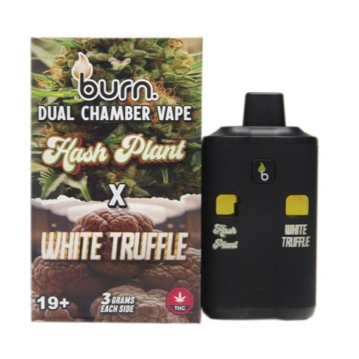 6 Gram Dual Chamber Burn Disposable Vape – Hash Plant White Truffle 33 Gram | Burn Dual Chamber - THC Disposable Vapes (6G) (3+3 Gram) - Image 21