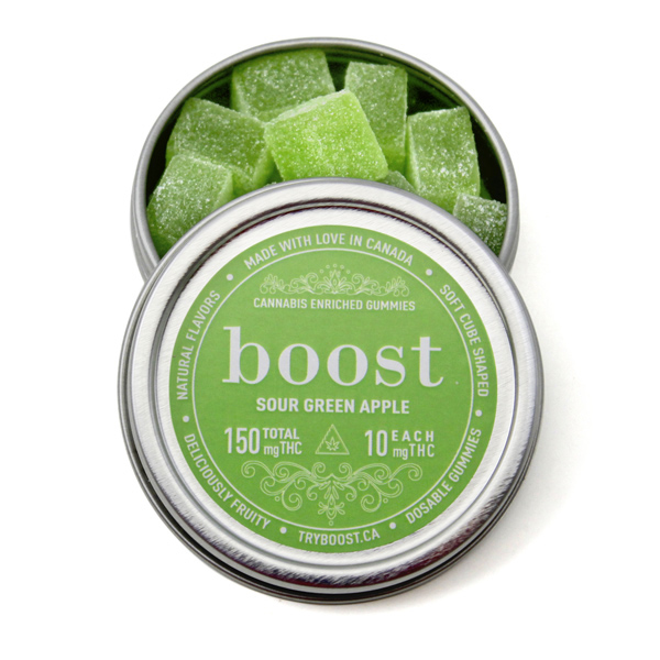 Boost Edibles 150mg Sour Green Apple | Boost – Gummies (150mg THC) - Image 2
